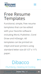 Mobile Screenshot of free-resumetemplate.com