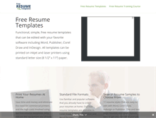 Tablet Screenshot of free-resumetemplate.com